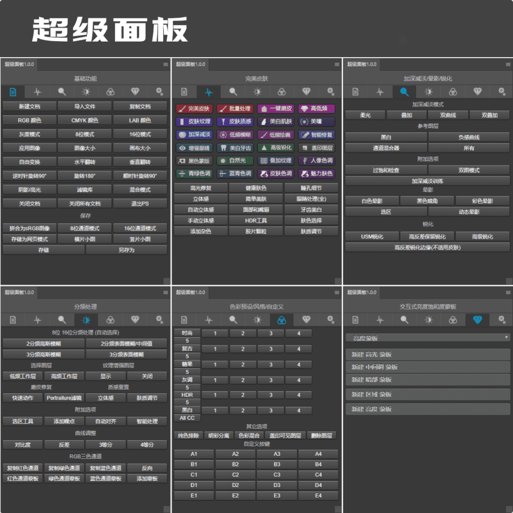 PS多功能整合插件 超级面板