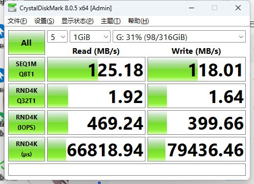 磁盘测试工具 CrystalDiskMark 8.0.6 中文正式版